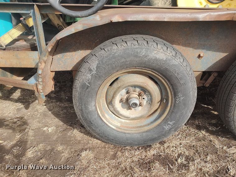 image for item DQ5771 Shop built  utility trailer with tractor