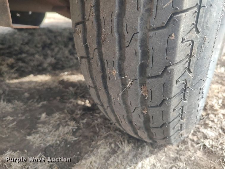 image for item DQ5771 Shop built  utility trailer with tractor