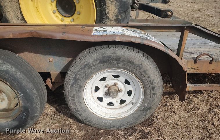 image for item DQ5771 Shop built  utility trailer with tractor