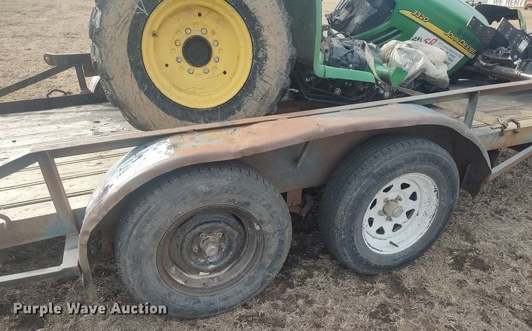 image for item DQ5771 Shop built  utility trailer with tractor