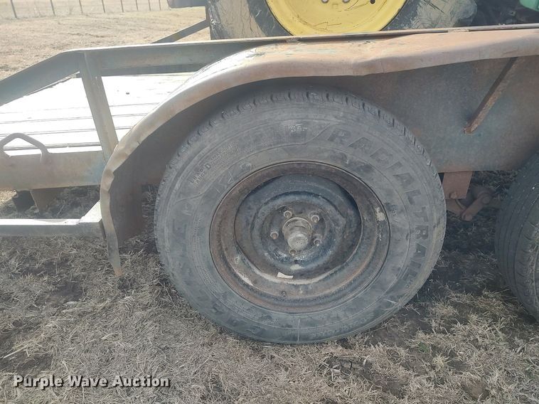 image for item DQ5771 Shop built  utility trailer with tractor