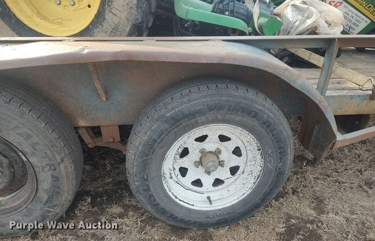 image for item DQ5771 Shop built  utility trailer with tractor