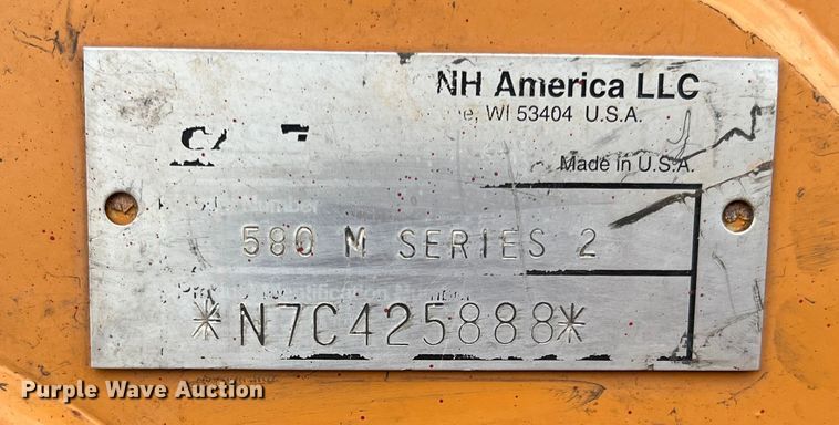 image for item DQ5772 2007 Case 580M Series II  backhoe