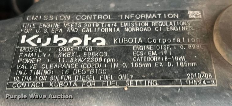 image for item DQ5811 2020 Kubota KX018-4  mini excavator