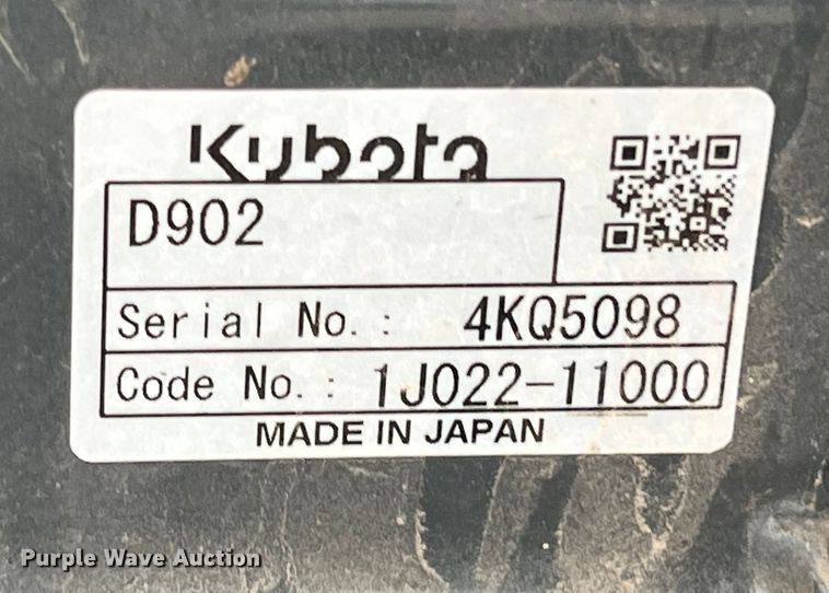 image for item DQ5811 2020 Kubota KX018-4  mini excavator
