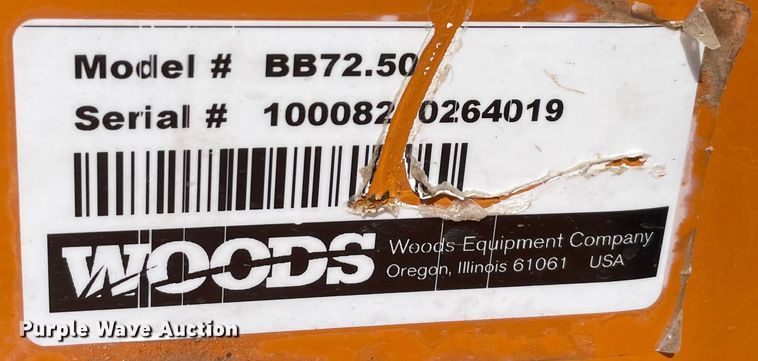 image for item DS2834 Woods BB72.50  rotary mower