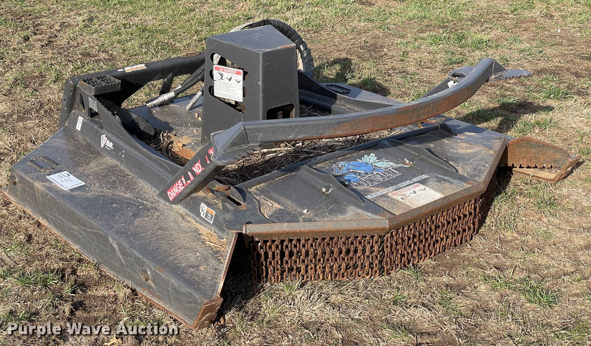 2018 Paladin Ground Shark skid steer rotary mower in Davis, OK Item