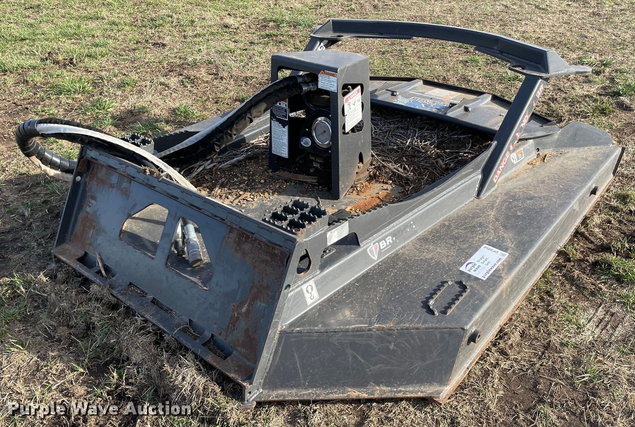 2018 Paladin Ground Shark skid steer rotary mower in Davis, OK Item