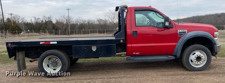 image for item DL7031 2008 Ford F550 Super Duty  flatbed truck