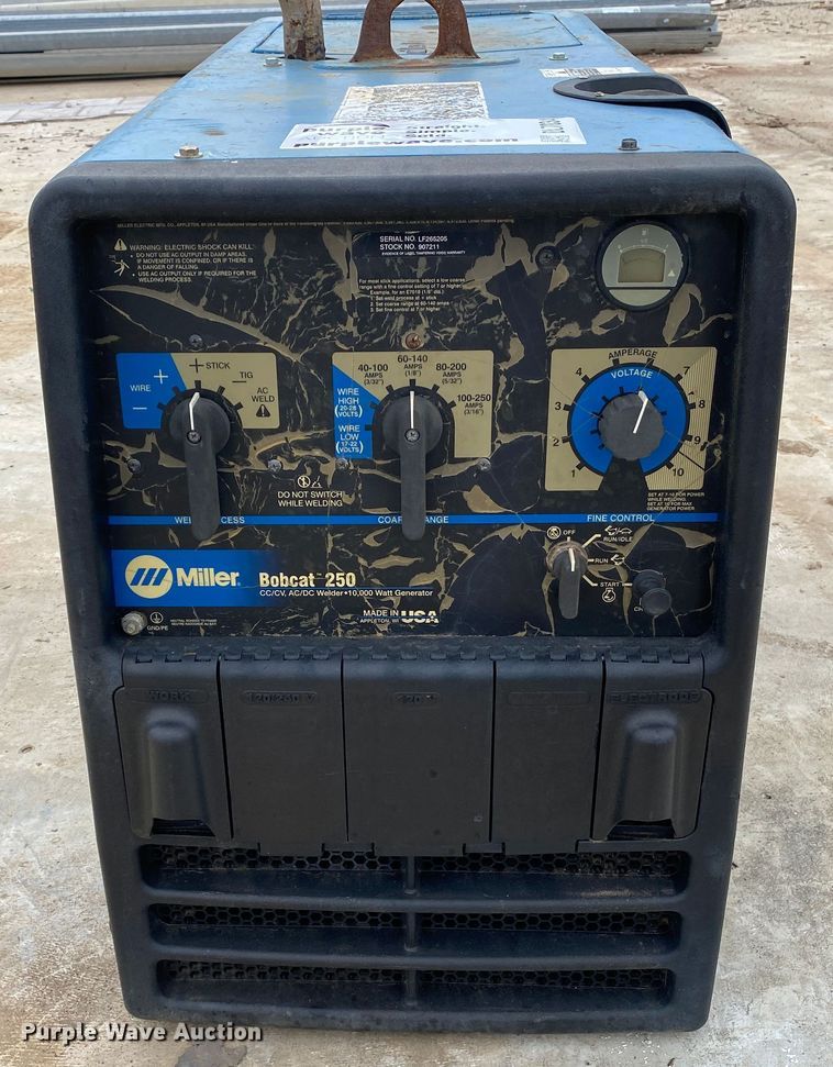 image for item DL7034 Miller Bobcat 250  welder/generator