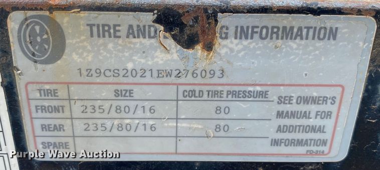 image for item DL7053 2014 102 Ironworks  utility trailer