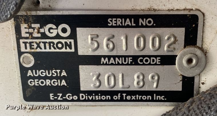 image for item DL7063 EZ GO  golf cart