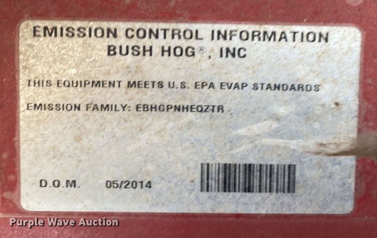 image for item DL7068 2014 Bush Hog PZ3073KH5  ZTR lawn mower