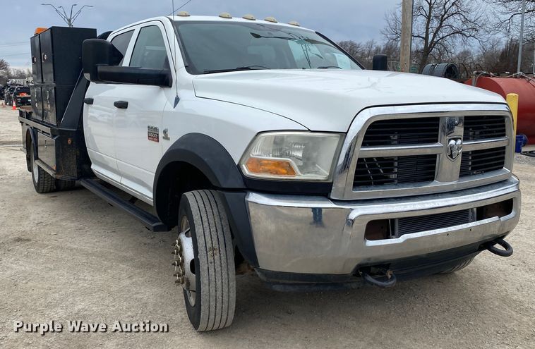 image for item DN8221 2012 Dodge Ram 5500HD  Crew Cab flatbed truck