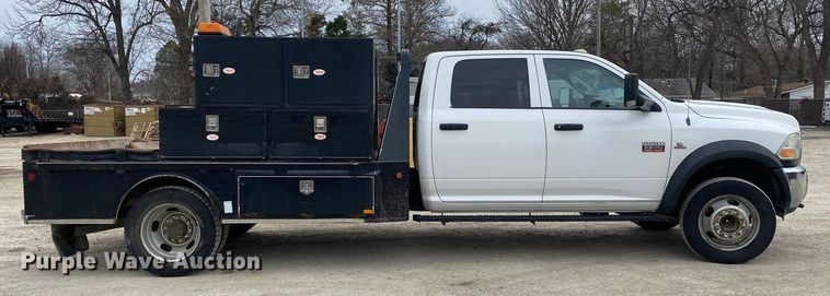 image for item DN8221 2012 Dodge Ram 5500HD  Crew Cab flatbed truck