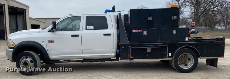 image for item DN8221 2012 Dodge Ram 5500HD  Crew Cab flatbed truck