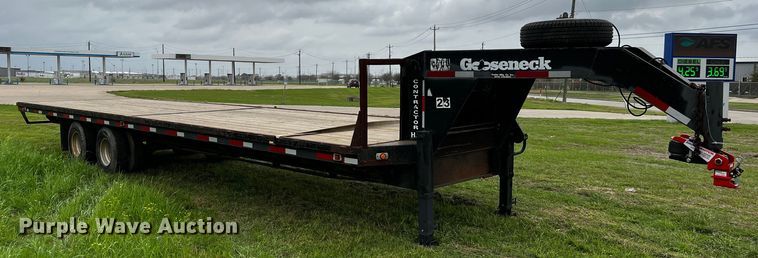 image for item DQ2001 2007 Gooseneck A10A2  equipment trailer