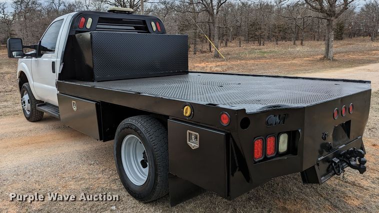 image for item DR6809 2014 Ford F350 Super Duty XL  flatbed pickup truck