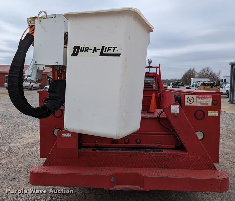 image for item DR6820 1996 Ford F350 XL  utility bed pickup truck with bucket lift