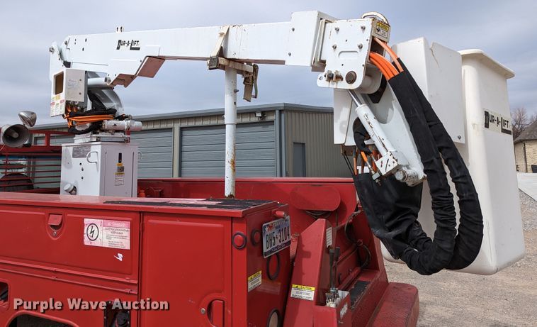 image for item DR6820 1996 Ford F350 XL  utility bed pickup truck with bucket lift