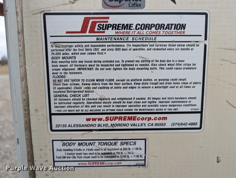 image for item DR6821 2014 Chevrolet Express G3500  box truck