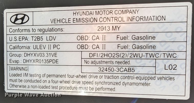 image for item DR6825 2013 Hyundai Santa Fe GLS  SUV