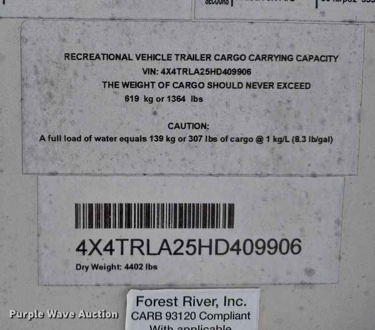 image for item DR8234 2017 Forest River Rockwood 2503S  camper