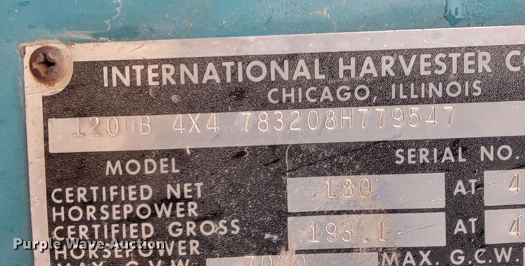 image for item HG9415 1967 International 1200B  pickup truck