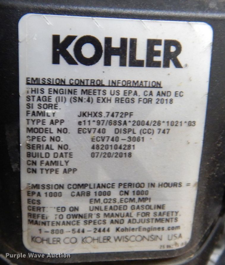 image for item IO9427 2018 Scag V-Ride II  ZTR lawn mower