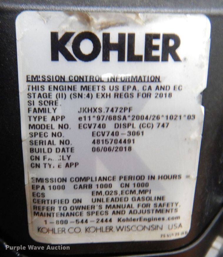 image for item IO9435 2018 Scag V-Ride II  ZTR lawn mower