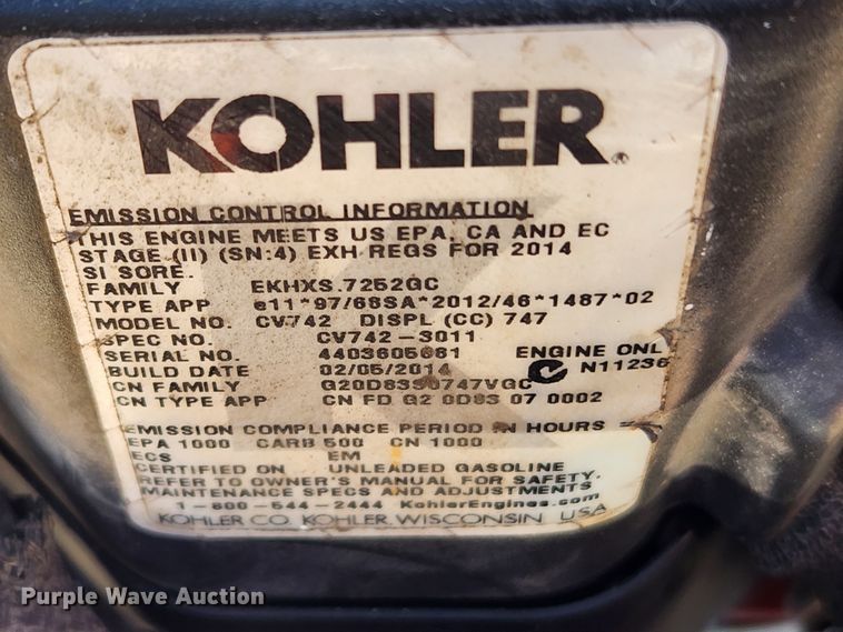 image for item JB9559 Kubota Z725  ZTR lawn mower