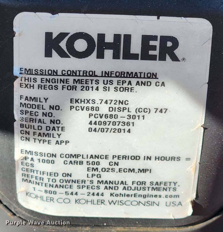 image for item JB9582 Exmark X Series  ZTR lawn mower