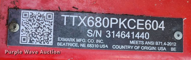 image for item JB9585 Exmark X Series  ZTR lawn mower