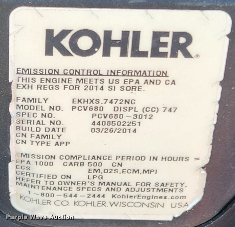 image for item JB9586 Exmark X Series  ZTR lawn mower