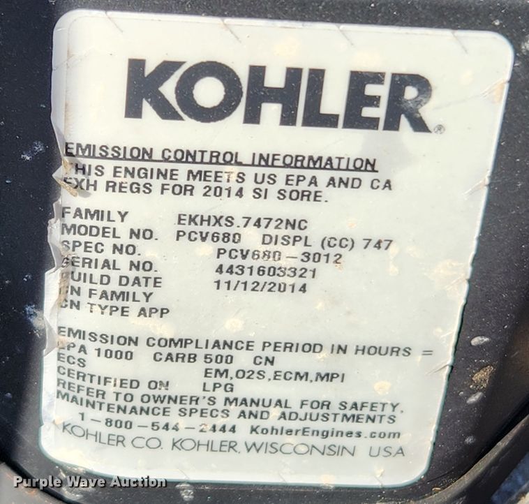 image for item JB9591 Exmark X Series  ZTR lawn mower