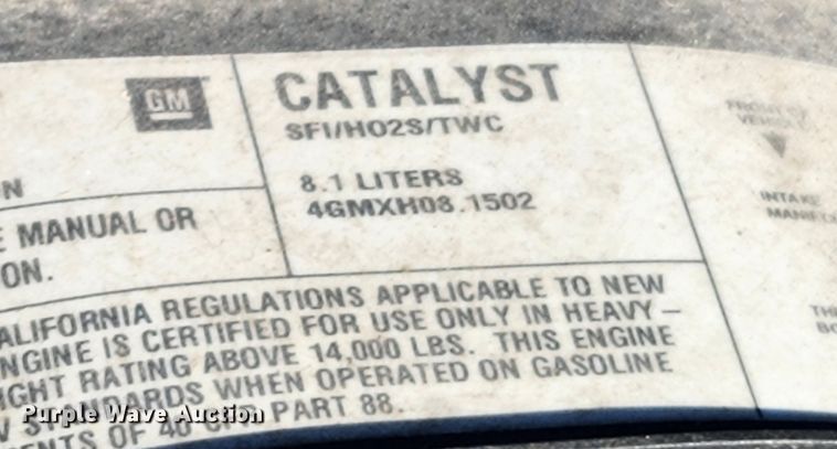 image for item JB9650 2004 Chevrolet C7500  dump flatbed truck