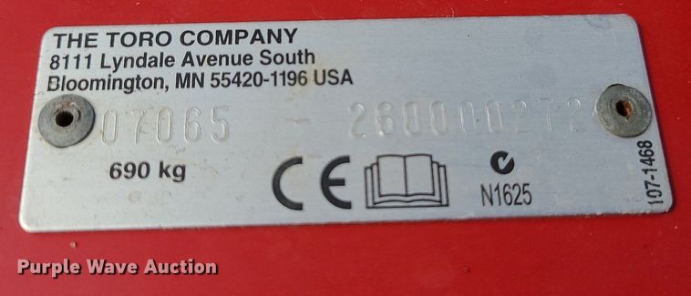 image for item JG9366 Toro Pro Sweep 5200  turf sweeper