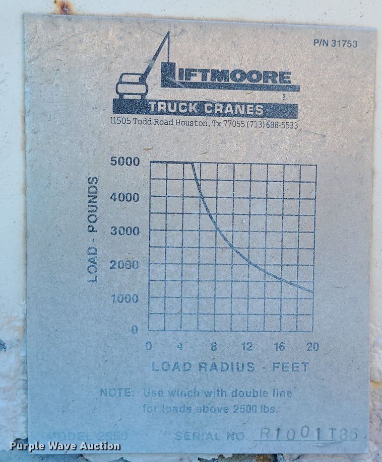 image for item JG9387 2003 International 4300  utility / service truck