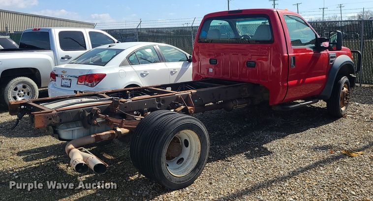 image for item JG9395 2008 Ford F550 Super Duty XL  truck cab and chassis