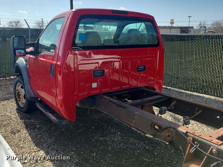 image for item JG9395 2008 Ford F550 Super Duty XL  truck cab and chassis