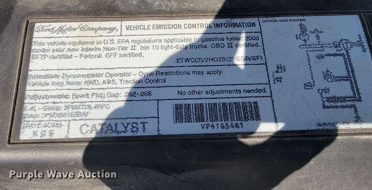 image for item JL9342 2003 Ford F150  SuperCrew pickup truck