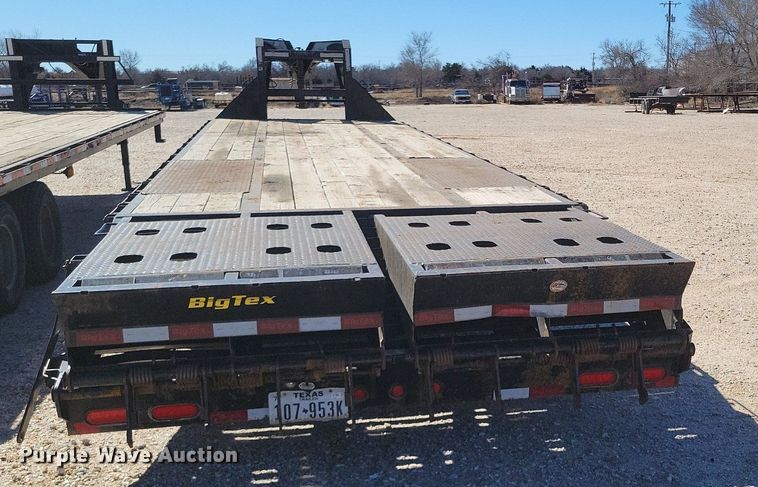 image for item KD9297 2018 Big Tex 25GN-28 Plus 5  equipment trailer