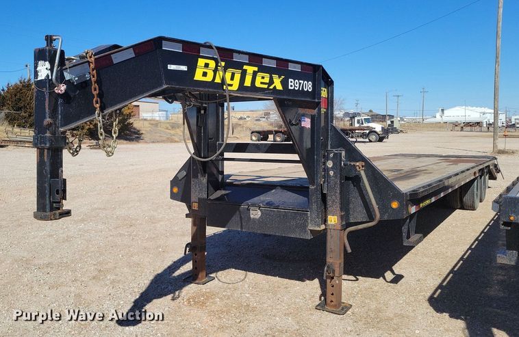 image for item KD9297 2018 Big Tex 25GN-28 Plus 5  equipment trailer