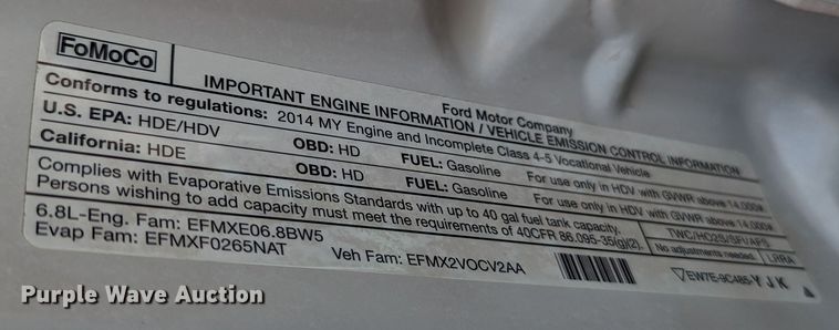 image for item LF9586 2014 Ford F550 Super Duty  flatbed truck