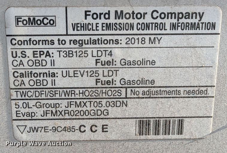 image for item LF9610 2018 Ford F150  SuperCab pickup truck