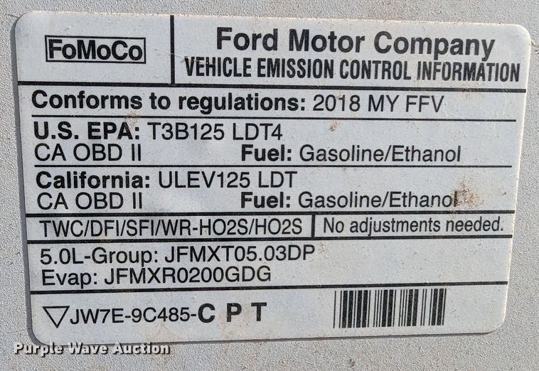 image for item LF9611 2018 Ford F150  SuperCab pickup truck