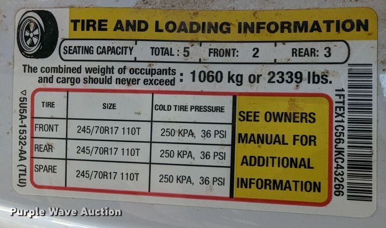 image for item LF9612 2018 Ford F150  SuperCab pickup truck