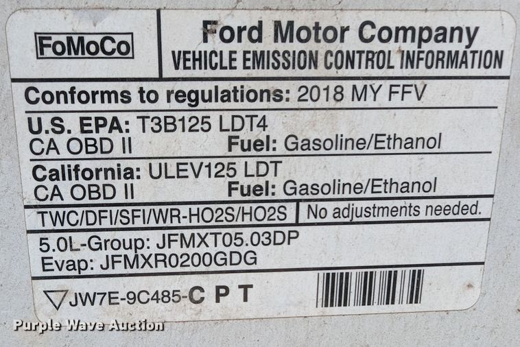 image for item LF9613 2018 Ford F150  SuperCab pickup truck