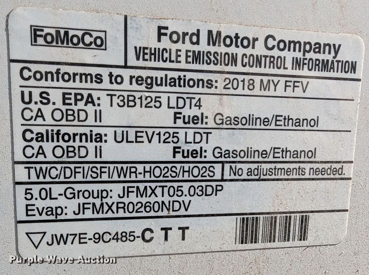 image for item LF9622 2018 Ford F150  SuperCab pickup truck