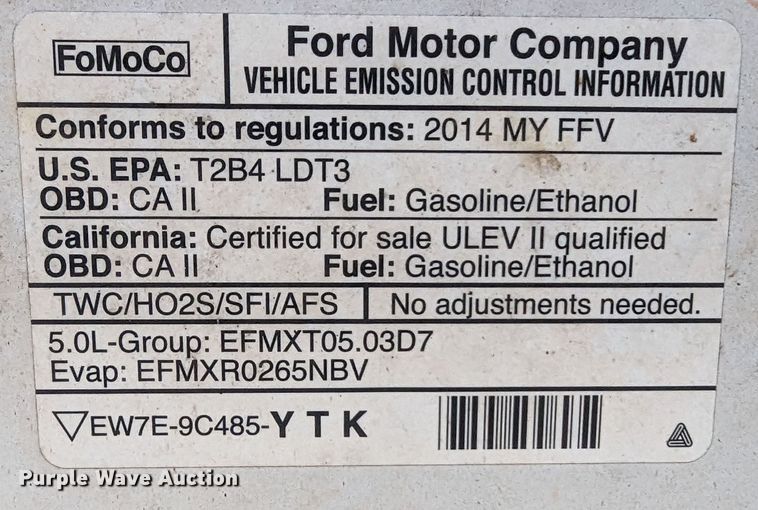 image for item LF9626 2014 Ford F150  pickup truck